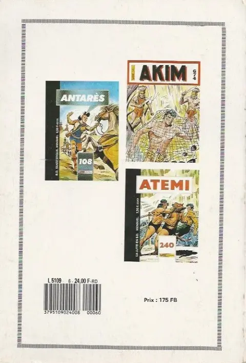 Verso de l'album Conan (Super) Album N° 4