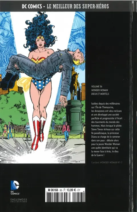 Verso de l'album DC Comics - Le Meilleur des Super-Héros Volume 56 Wonder Woman - Dieux et Mortels