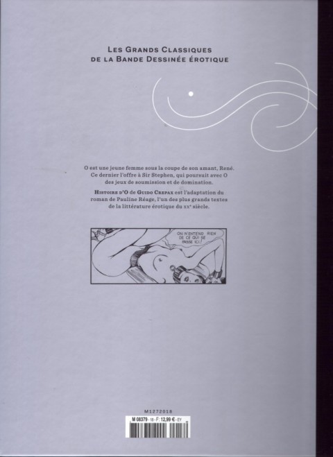 Verso de l'album Les Grands Classiques de la Bande Dessinée Érotique - La Collection Tome 18 Histoire d'O - tome 2