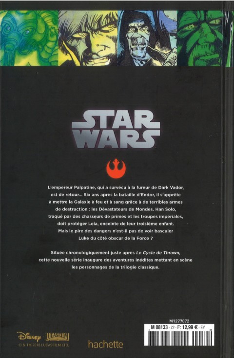 Verso de l'album Star Wars - Légendes - La Collection Tome 72 L'Empire des Ténèbres