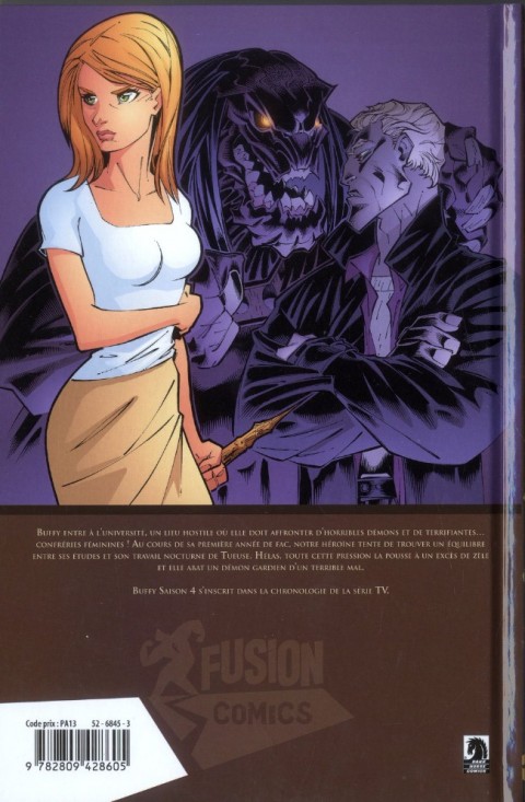Verso de l'album Buffy contre les vampires - L'intégrale BD Tome 10 Le sang de Carthage