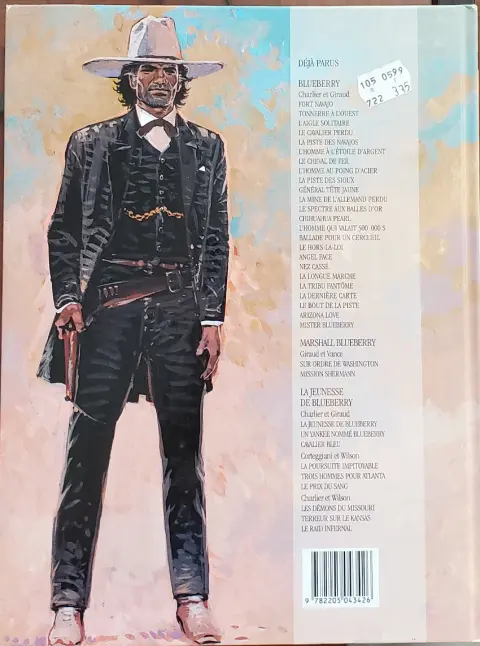 Verso de l'album Blueberry Tome 14 L'homme qui valait 500 000$