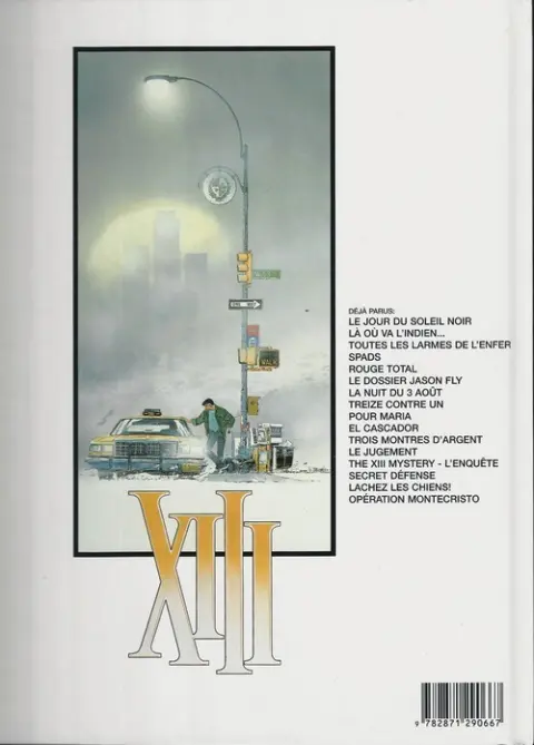Verso de l'album XIII Tome 11 Trois montres d'argent