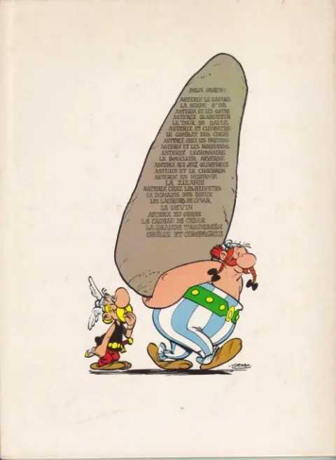Verso de l'album Astérix Tome 15 La zizanie
