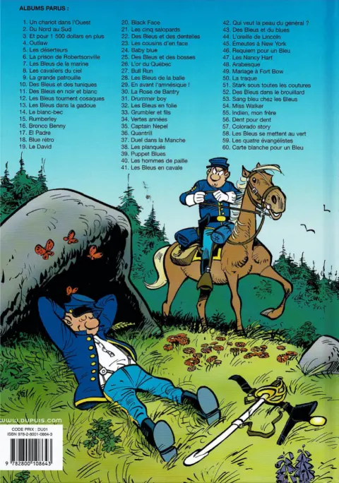 Verso de l'album Les Tuniques Bleues Tome 7 Les Bleus dans la Marine