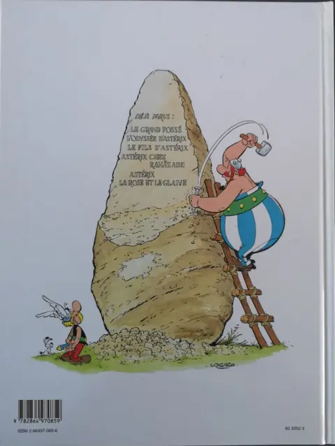Verso de l'album Astérix Tome 26 L'odyssée d'astérix