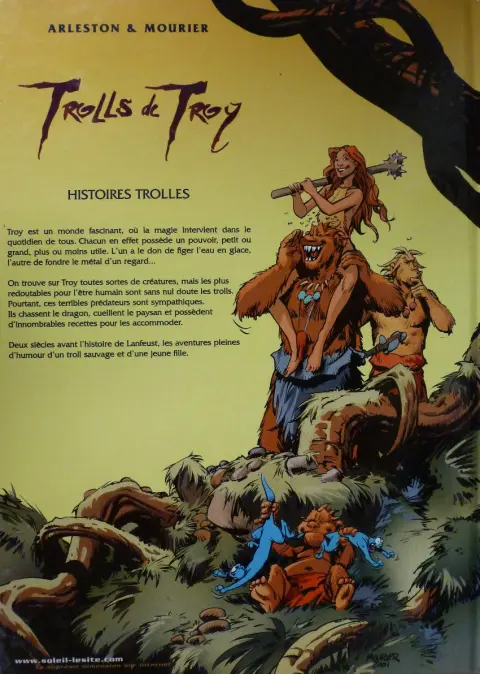 Verso de l'album Trolls de Troy Tome 1 Histoires trolles