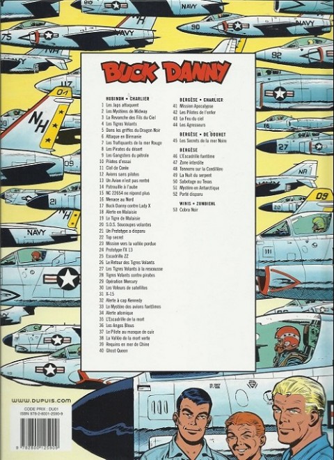 Verso de l'album Buck Danny Tome 48 Tonnerre sur la cordillère