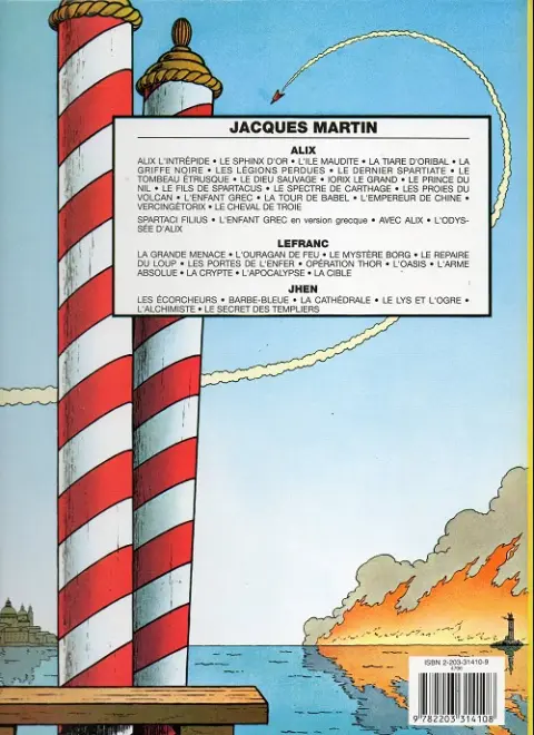 Verso de l'album Lefranc Tome 11 La cible