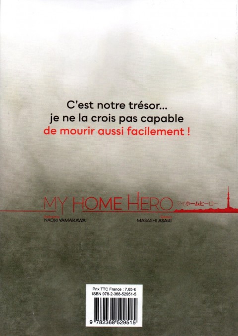 Verso de l'album My Home Hero 8