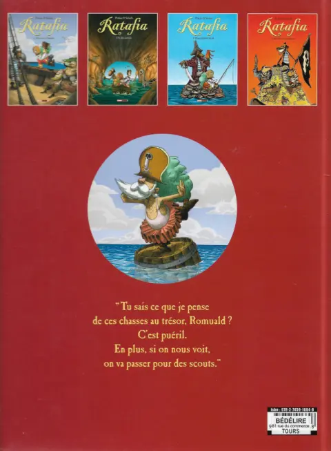 Verso de l'album Ratafia Tome 1 Mon nom est Capitaine