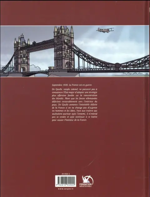 Verso de l'album Charles de Gaulle Tome 2 1939 - 1940 L'homme qui a dit non