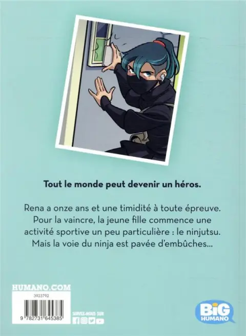 Verso de l'album Ninja malgré moi
