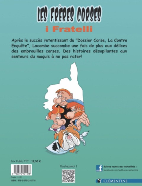 Verso de l'album Les frères corses 1 État d'urgence