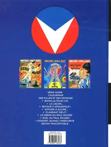 Verso de l'album Michel Vaillant L'Intégrale 8