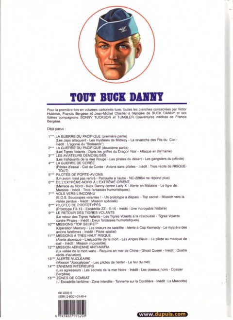 Verso de l'album Tout Buck Danny Tome 15 Zones de combat