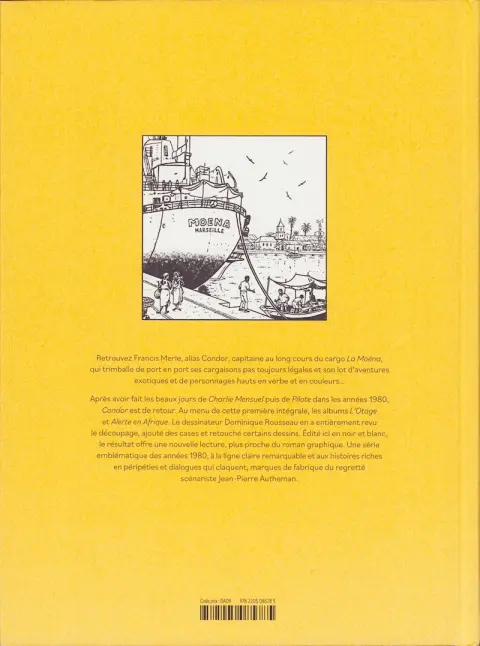 Verso de l'album Condor 1/2 Intégrale