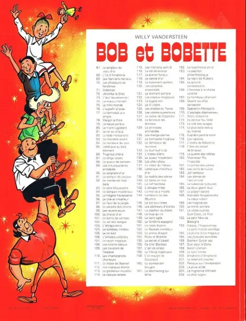 Verso de l'album Bob et Bobette Tome 91 Le semeur de joujoux