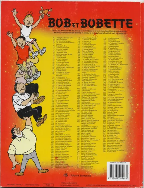 Verso de l'album Bob et Bobette Tome 143 Le mol os à moelle
