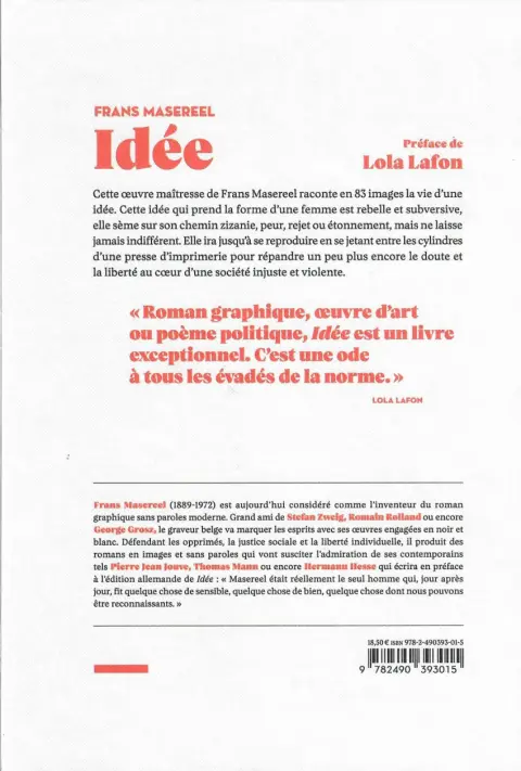 Verso de l'album Idée