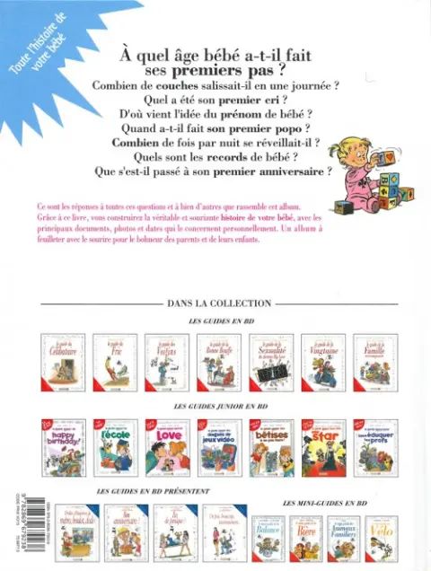 Verso de l'album Le Guide Tome 19 Le guide du bébé
