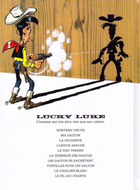 Verso de l'album Lucky Luke Tome 43 Le Cavalier blanc