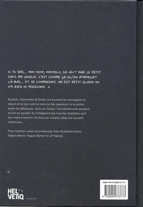 Verso de l'album Seuls en exil