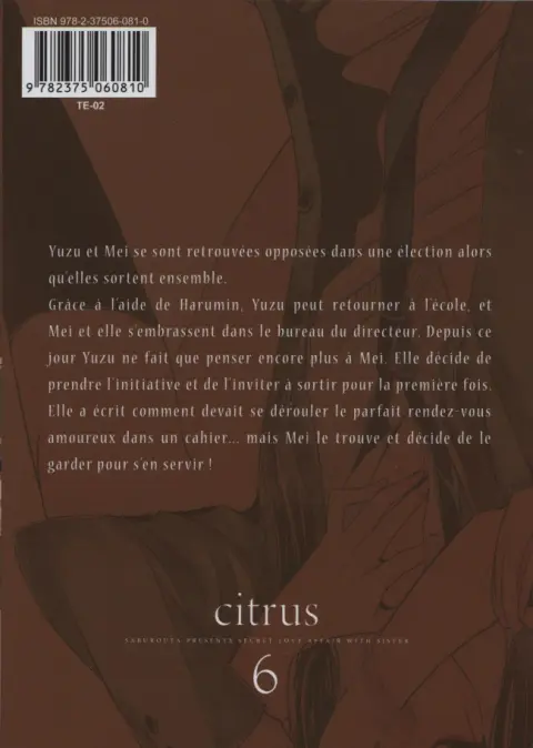 Verso de l'album Citrus 6
