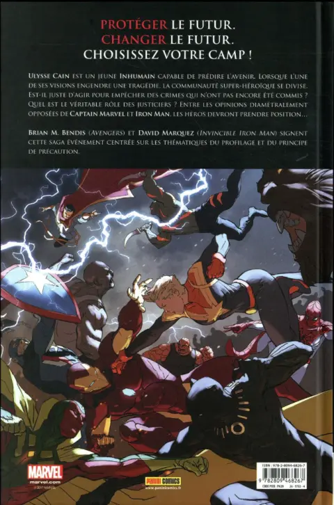 Verso de l'album Civil War II