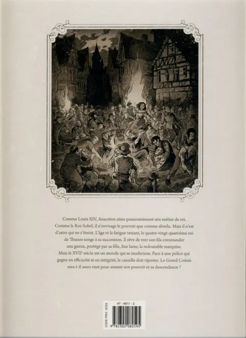 Verso de l'album La Cour des miracles Tome 1 Anacréon, Roi des Gueux