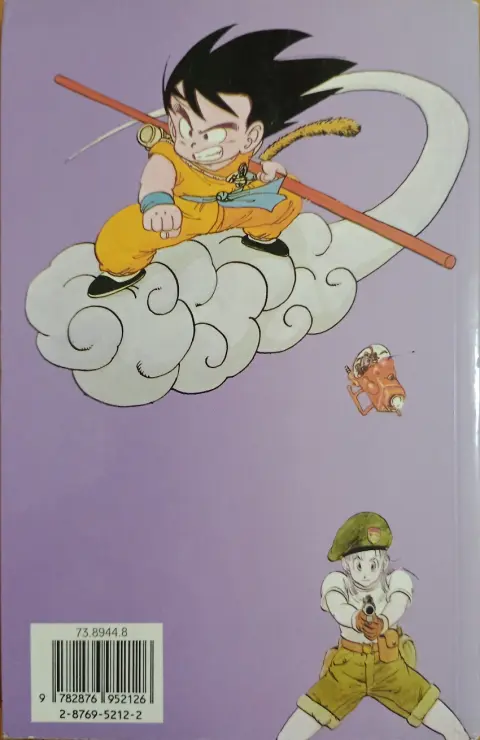 Verso de l'album Dragon Ball (sens français) Tome 6 L'Empire du Ruban rouge