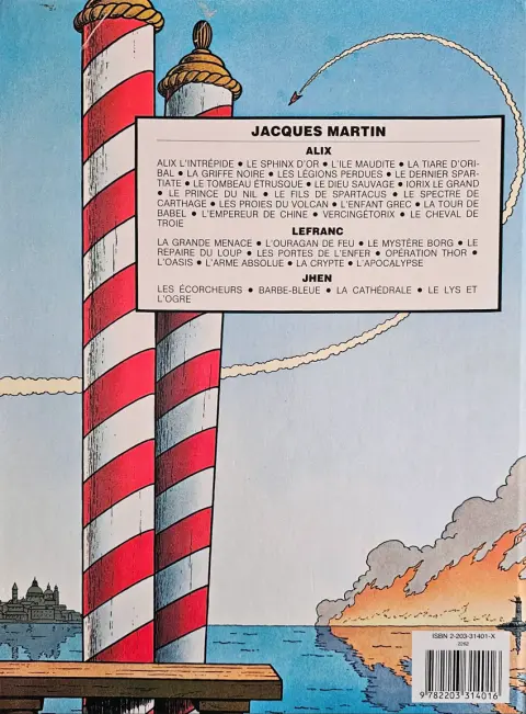 Verso de l'album Lefranc Tome 3 Le mystère Borg