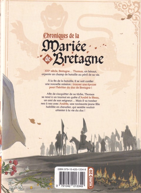 Verso de l'album Chroniques de la mariée de Bretagne 1