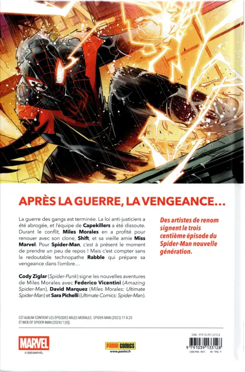 Verso de l'album Miles Morales - Spider-Man 4 Il doit payer !