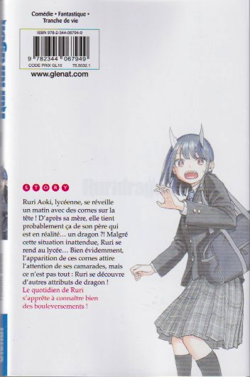 Verso de l'album Ruridragon 1 Il parait que je suis un dragon