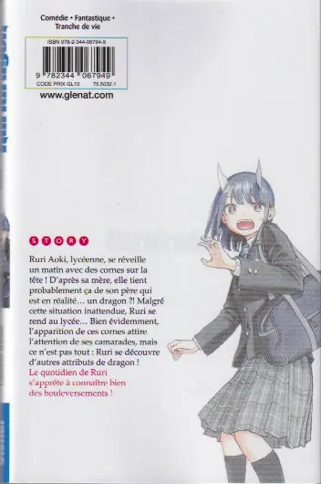 Verso de l'album Ruridragon 1 Il parait que je suis un dragon