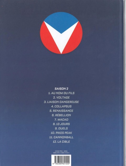 Verso de l'album Michel Vaillant Tome 8 13 jours