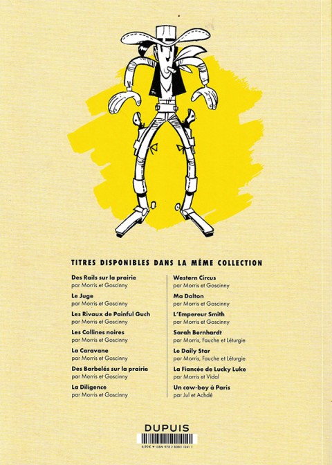 Verso de l'album Lucky Luke Tome 13 Le juge