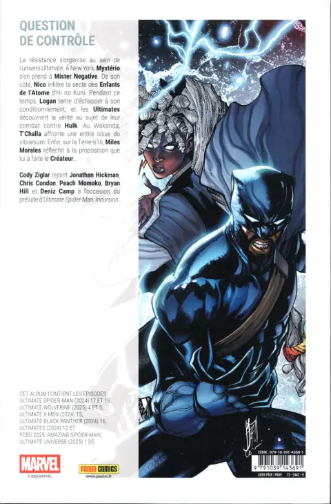 Verso de l'album Ultimate Universe 10