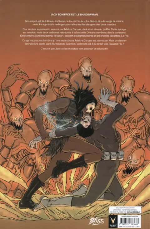 Verso de l'album Shadowman : Soul Eaters