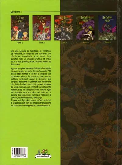 Verso de l'album Darkham Vale Tome 5 La lutte finale