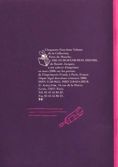 Verso de l'album Die europanichos Assimil