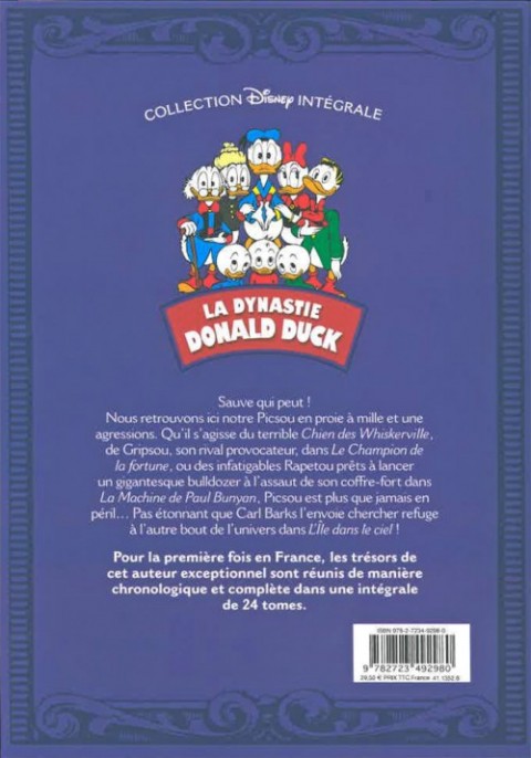 Verso de l'album La Dynastie Donald Duck Tome 10 Le Champion de la fortune et autres histoires (1959 - 1960)