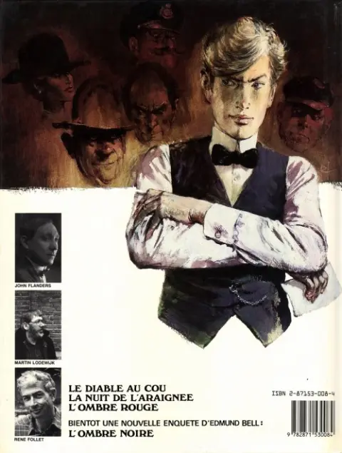 Verso de l'album Les enquêtes d'Edmund Bell Tome 3 L'ombre rouge