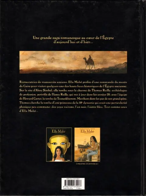 Verso de l'album Ella Mahé Tome 1 La fille aux yeux vairons