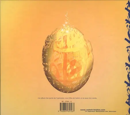 Verso de l'album Les Filles de Soleil N° 8