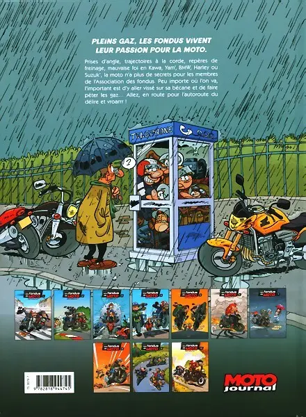 Verso de l'album Les fondus de moto Tome 10
