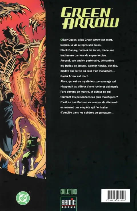 Verso de l'album Green Arrow - Carquois 2
