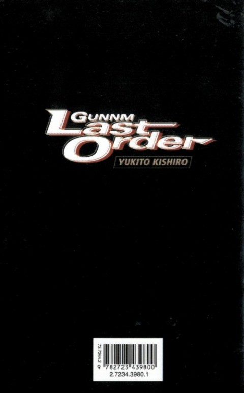 Verso de l'album Gunnm - Last Order Vol. 1