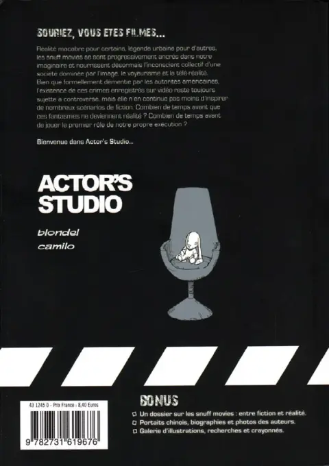 Verso de l'album Actor's studio Rose rouge